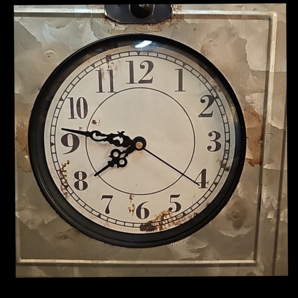 Galvanized Clock - Picture 2 of 12